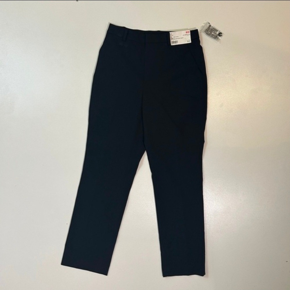 Uniqlo Women Smart Ankle Pants 2 Way Stretch Navy Size S Waist 26-27